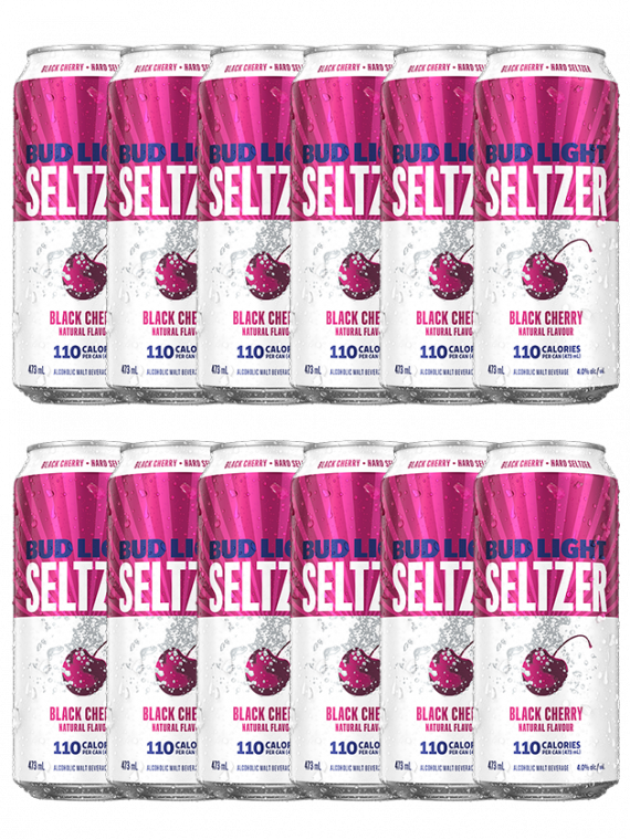 BUD LIGHT SELTZER BLACK CHERRY 12 X Can 473 Ml The Beer Man