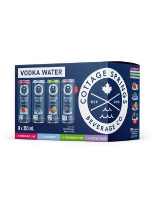 Cottage Springs Vodka Water Mixed 8 Pack