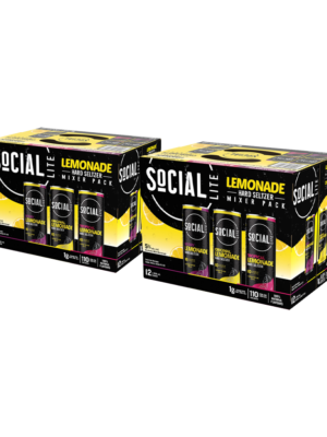 SOCIAL LITE LEMONADE HARD SELTZER MIXER PACK 24 X Can 355 ml