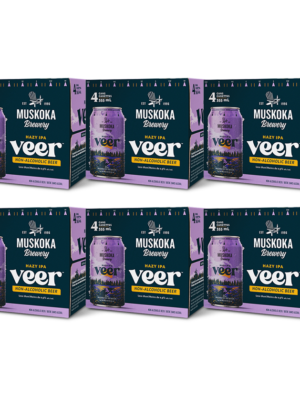 MUSKOKA VEER HAZY IPA NON-ALCHOLIC BEER 24 X Can 355 ml