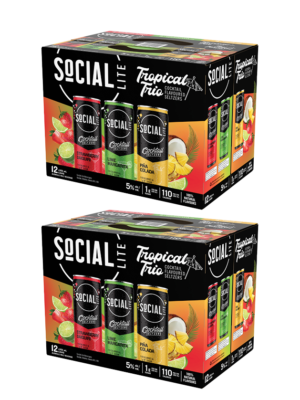SOCIAL LITE COCKTAIL MIX PACK 24 X Can 355 ml