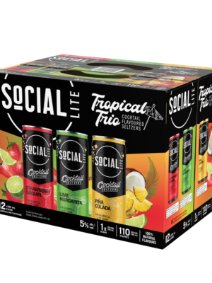SOCIAL LITE COCKTAIL MIX PACK 12 X Can 355 ml