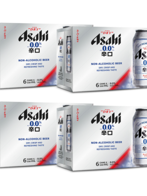 ASAHI SUPER DRY 0.0 24 X Can 330 ml
