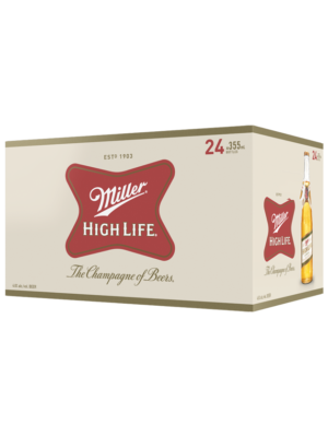 MILLER HIGH LIFE 24 X Bottle 355 ml