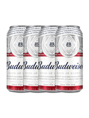 BUDWEISER 4 X Can 473 ml