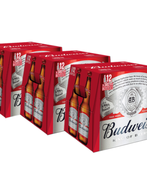 BUDWEISER 36 X Bottle 341 ml