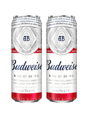 BUDWEISER 2 X Can 740 ml