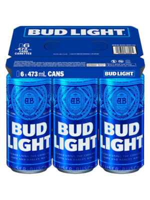 BUD LIGHT 6 X Can 473 ml