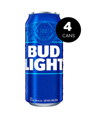 BUD LIGHT 4 X Can 473 ml