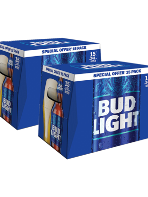 BUD LIGHT 30 X Bottle 341 ml