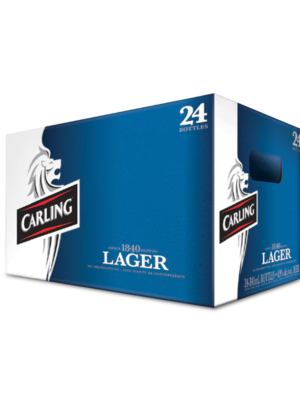 CARLING LAGER 24 X Bottle 341 ml