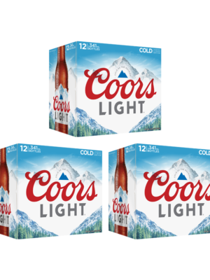 COORS LIGHT 36 X Bottle 341 ml