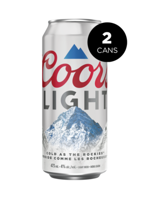 COORS LIGHT 2 X Can 473 ml