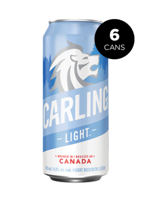 CARLING LIGHT 6 X Can 473 ml