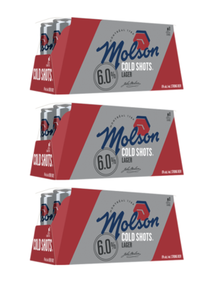 MOLSON COLD SHOTS 24 X Can 222 ml