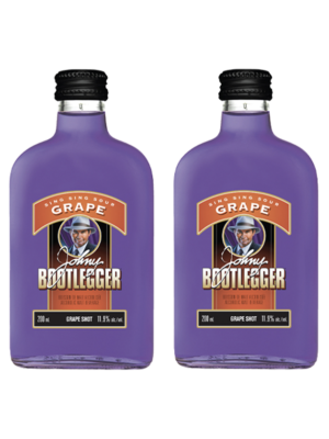 JOHNY BOOTLEGGER SING SING SOUR GRAPE 2 X Bottle 200 ml