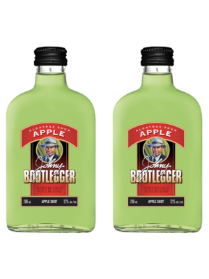JOHNY BOOTLEGGER ALCATRAZ SOUR APPLE 2 X Bottle 200 ml