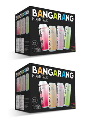 BANGARANG HARD SELTZER - MIXER PACK 24 X Can 473 ml