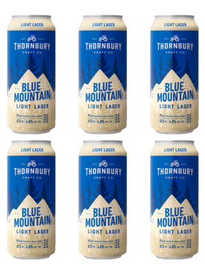 THORNBURY BLUE MOUNTAIN LIGHT LAGER 6 X Can 473 ml