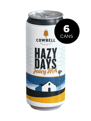 COWBELL BREWING CO. HAZY DAYS IPA 6 X Can 473 ml