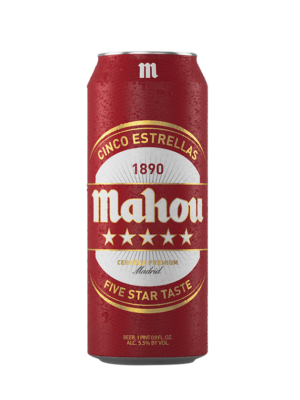 MAHOU 5 ESTRELLAS 1 X Can 500 ml