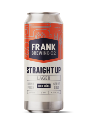 FRANKS STRAIGHT UP LAGER 1 X Can 473 ml