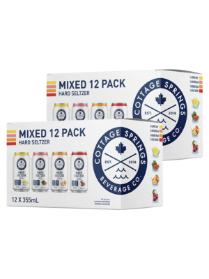COTTAGE SPRINGS HARD SELTZER MIXED PACK 24 X Can 355 ml