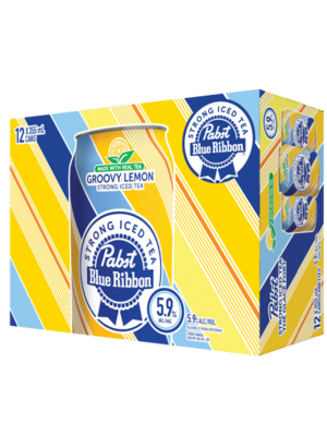 PABST GROOVY LEMON STRONG ICED TEA 12 X Can 355 ml
