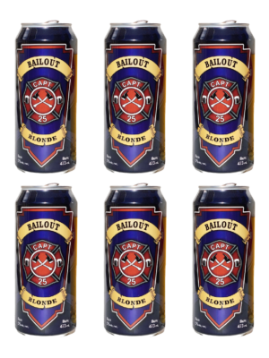 CAPT25 BAILOUT BLONDE CRAFT BEER 6 X Can 473 ml