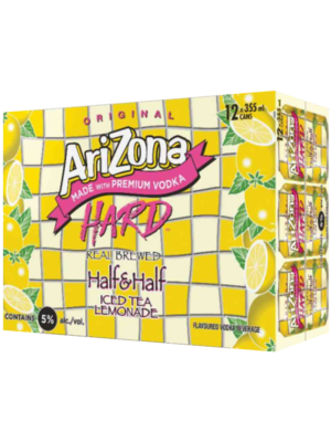 ARIZONA HARD HALF N HALF ICED TEA LEMONADE 12 X Can 355 ml