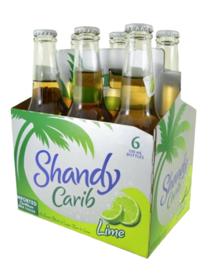 CARIB SHANDY LIME 6 X Bottle 275 ml