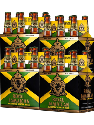 ROYAL JAMAICAN ALCOHOLIC GINGER BEER 24 X Bottle 355 ml