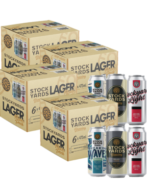 STOCKYARDS LAGER MIXER PACK 24 X Can 473 ml