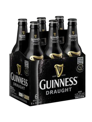 GUINNESS DRAUGHT BOTTLE 6 X Bottle 330 ml