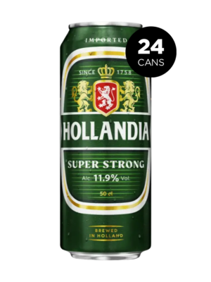 HOLLANDIA SUPER STRONG LAGER 24 X Can 500 ml