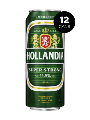 HOLLANDIA SUPER STRONG LAGER 12 X Can 500 ml