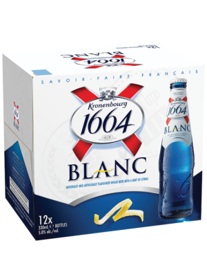 KRONENBOURG 1664 BLANC IMPORT 12 X Bottle 330 ml