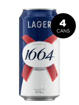 KRONENBOURG 1664 LAGER 4 X Can 473 ml