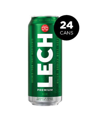 LECH BEER 24 X Can 500 ml