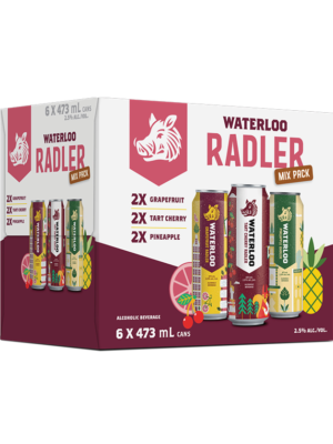 WATERLOO RADLER MIXER PACK 6 X Can 473 ml