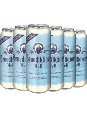 BENEDIKTINER HELL 6 X Can 500 ml