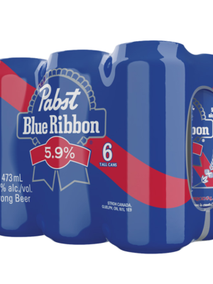 PABST BLUE RIBBON 5.9 6 X Can 473 ml