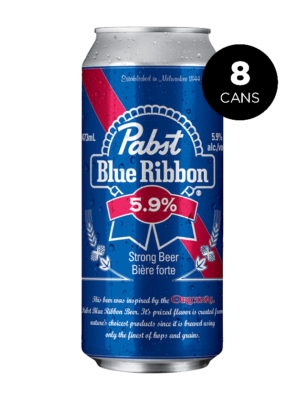 PABST BLUE RIBBON 5.9 8 X Can 473 ml