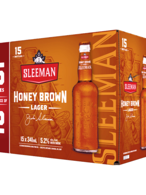 SLEEMAN HONEY BROWN LAGER 15 X Bottle 341 ml