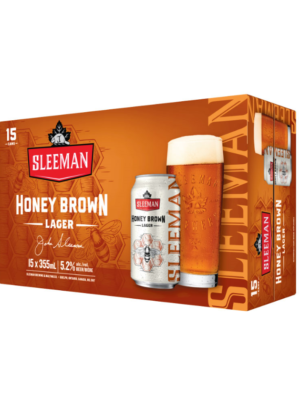 SLEEMAN HONEY BROWN LAGER 15 X Can 355 ml
