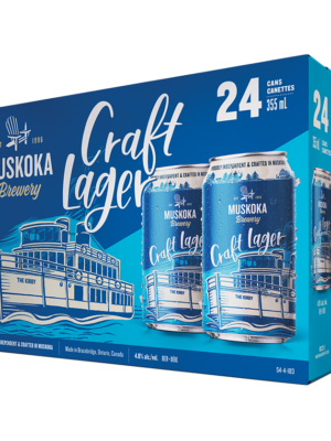MUSKOKA CRAFT LAGER 24 X Can 355 ml