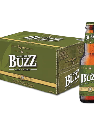 MILLENNIUM BUZZ HEMP BEER 24 X Bottle 341 ml