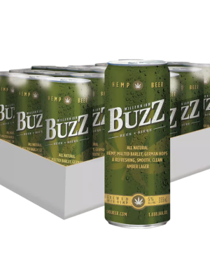MILLENNIUM BUZZ HEMP BEER 24 X Can 355 ml
