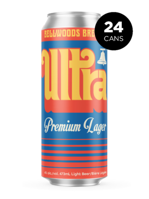 BELLWOODS BREWERY ULTRA PREMIUM LAGER 24 X Can 473 ml