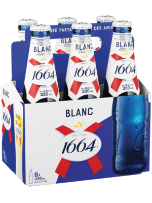 KRONENBOURG 1664 BLANC 6 X Bottle 330 ml